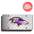 Car Accessories, License Plates: Baltimore Ravens License Plate Laser Tag