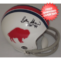 Autographs, Mini Football Helmets: Billy Shaw Buffalo Bills Autographed Mini Helmet