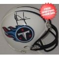 Autographs, Mini Football Helmets: Vince Young Tennessee Titans Autographed Mini Helmet