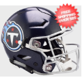 Helmets, Full Size Helmet: Tennessee Titans SpeedFlex Football Helmet <I>Satin Navy Metallic</I>