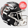 Helmets, Full Size Helmet: Atlanta Falcons SpeedFlex Football Helmet <B>Satin Nickel Mask</B>