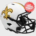 Helmets, Full Size Helmet: New Orleans Saints Speed Replica Football Helmet <B>LUNAR SALE</B>