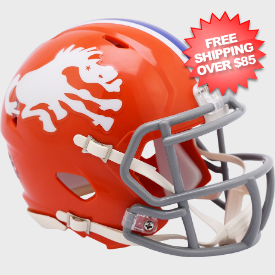 Denver Broncos 1966 Riddell Mini Speed Throwback Helmet