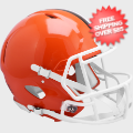 Helmets, Full Size Helmet: Cleveland Browns 1975 to 2005 Speed Throwback Football Helmet
