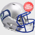 Helmets, Full Size Helmet: Seattle Seahawks 1983 to 2001 Speed Throwback Football Helmet