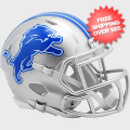 Helmets, Mini Helmets: Detroit Lions 2017 to 2023 Riddell Mini Speed Throwback Helmet