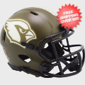 Helmets, Mini Helmets: Arizona Cardinals NFL Mini Speed Football Helmet <B>SALUTE TO SERVICE</B>