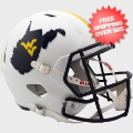 Helmets, Full Size Helmet: West Virginia Mountaineers Speed Replica Football Helmet <i>Backyard Brawl<...
