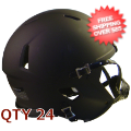 Bulk Mini Speed Football Helmet SHELL <B>Matte</B> Black/Blk Parts Qty 24