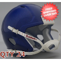 Helmets, Blank Mini Helmets: Bulk Mini Speed Football Helmet SHELL Memphis Blue Qty 24