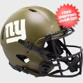 Helmets, Full Size Helmet: New York Giants Speed Football Helmet <B>SALUTE TO SERVICE SALE</B>