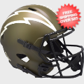 Helmets, Full Size Helmet: Los Angeles Chargers Speed Replica Football Helmet <B>SALUTE TO SERVICE SAL...