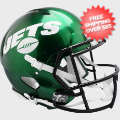 Helmets, Full Size Helmet: New York Jets 2019 to 2023 Speed Throwback Football Helmet