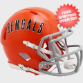 Helmets, Mini Helmets: Cincinnati Bengals 1968 to 1979 Riddell Mini Speed Throwback Helmet