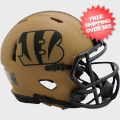 Helmets, Mini Helmets: Cincinnati Bengals NFL Mini Speed Football Helmet <B>SALUTE TO SERVICE 2</B...