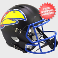 Helmets, Full Size Helmet: Kansas Jayhawks Speed Replica Football Helmet <i>Black</i>