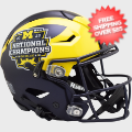 Helmets, Full Size Helmet: Michigan Wolverines 2023 National Champions SpeedFlex Football Helmet <B>Pa...