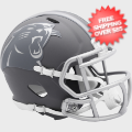 Helmets, Mini Helmets: Carolina Panthers NFL Mini Speed Football Helmet <B>SLATE</B>