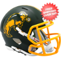 Helmets, Mini Helmets: North Dakota State Bison NCAA Mini Speed Football Helmet <i>Flat Green</i>