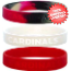 Arizona Cardinals Rubber Wristbands 3 Pack