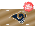 Car Accessories, License Plates: St. Louis Rams License Plate Laser Cut Gold