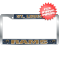 Car Accessories, License Plates: St. Louis Rams License Plate Frame Chrome Deluxe NFL