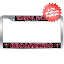 Tampa Bay Buccaneers License Plate Frame Chrome Deluxe NFL
