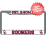 Oklahoma Sooners License Plate Frame Chrome