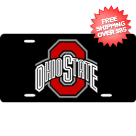 Ohio State Buckeyes License Plate Laser Cut