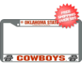 Car Accessories, License Plates: Oklahoma State Cowboys License Plate Frame Chrome