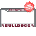 Mississippi State Bulldogs License Plate Frame Chrome