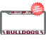 Mississippi State Bulldogs License Plate Frame Chrome