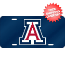 Arizona Wildcats License Plate Laser Cut