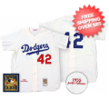 Apparel, Authentic: Los Angeles Dodgers Jackie Robinson 1955 Home Jersey