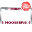 Indiana Hoosiers License Plate Frame Chrome Deluxe