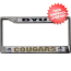 Brigham Young Cougars License Plate Frame Chrome