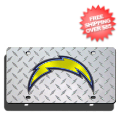 Car Accessories, License Plates: San Diego Chargers License Plate Laser Tag