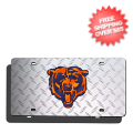 Car Accessories, License Plates: Chicago Bears License Plate Laser Tag