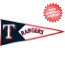 Texas Rangers MLB Pennant Wool