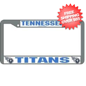 Tennessee Titans License Plate Frame Chrome
