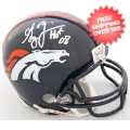 Gary Zimmerman Denver Broncos Autographed Mini Helmet
