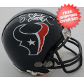 Autographs, Mini Football Helmets: Steve Slaton Houston Texans Autographed Mini Helmet