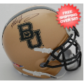 Autographs, Mini Football Helmets: Mike Singletary Baylor Bears Autographed Mini Helmet