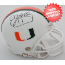 Jim Kelly Miami Hurricanes Autographed Mini Helmet