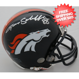 Tony Scheffler Denver Broncos Autographed Mini Helmet