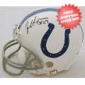 Autographs, Mini Football Helmets: Joseph Addai Indianapolis Colts Autographed Mini Helmet