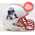 Helmets, Mini Helmets: New England Patriots 1990 to 1992 Riddell Mini Replica Throwback Helmet <B>...