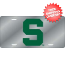 Michigan State Spartans License Plate Laser Cut