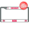 Car Accessories, License Plates: Cincinnati Reds CHROME License Plate Frame
