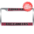 Car Accessories, License Plates: Tampa Bay Buccaneers License Plate Frame Chrome Deluxe NFL